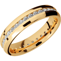 14K Yellow Gold + Polish , Polish Finish