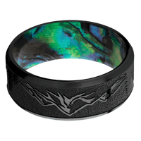 Zirconium + Polish , Satin Finish + Abalone