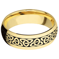 14K Yellow Gold + Polish Finish
