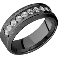 Zirconium + Polish , Satin Finish