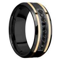 Zirconium + Hammer , Polish Finish