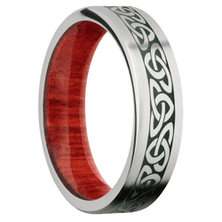 Platinum + Anglesatin Finish + Red Heart