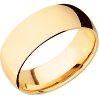 14K Yellow Gold + Polish Finish