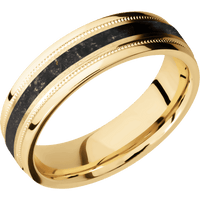 10K Yellow Gold + Stone , Polish Finish