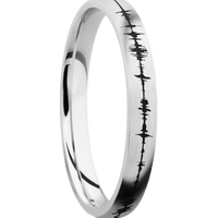 14K White Gold + Satin Finish
