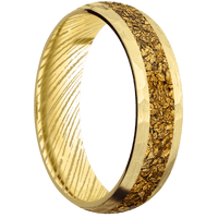 10K Yellow Gold + Hammer Finish