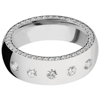 14K White Gold + Polish Finish
