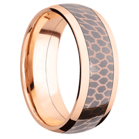 14K Rose Gold + Polish Finish