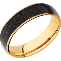 10K Yellow Gold + Satin Finish