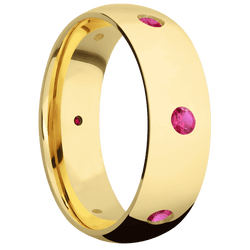 14K Yellow Gold + Polish Finish
