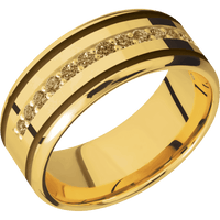 18K Yellow Gold + Polish , Polish Finish