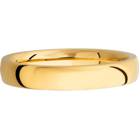 18K Yellow Gold + Polish Finish