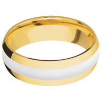18K Yellow Gold + Polish Finish