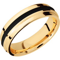 14K Yellow Gold + Polish , Polish Finish