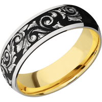 Cobalt Chrome + Polish Finish + 10K Yellow Gold