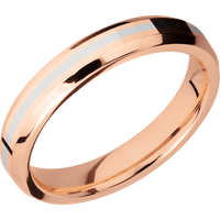 14K Rose Gold + Polish , Polish Finish