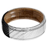 Damascus + Polish Finish + Whiskey Barrel