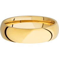 18K Yellow Gold + Polish Finish