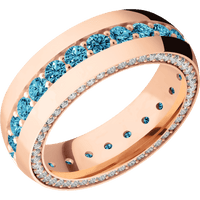 18K Rose Gold + Polish Finish