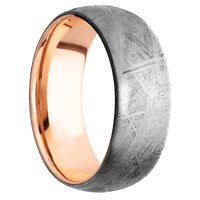 Meteorite + None Finish + 14K Rose Gold