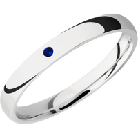 14K White Gold + Polish Finish
