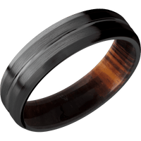 Zirconium + Polish , Satin Finish + Cocobolo