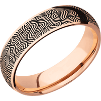 14K Rose Gold + Polish Finish