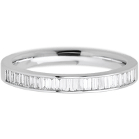 14K White Gold band with 31 Baguette Lab Grown Diamond having TCW-.62