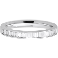 14K White Gold band with 31 Baguette Lab Grown Diamond having TCW-.62