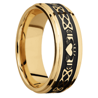 10K Yellow Gold + Polish , Polish Finish