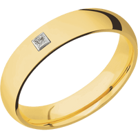 18K Yellow Gold + Polish Finish