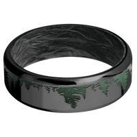 Zirconium + Polish , Polish Finish + Forged Carbon Fiber