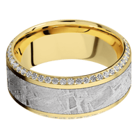 14K Yellow Gold + Anglesatin , Polish Finish