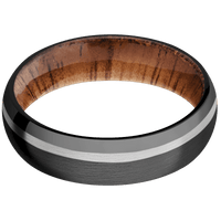 Zirconium + Satin , Polish Finish + Koa