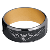 Tantalum + Satin , Polish Finish + Gold