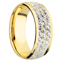 14K Yellow Gold + Polish Finish