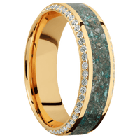 14K Yellow Gold + Polish , Polish Finish