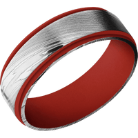 Damascus + Polish Finish + Red Apple