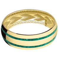 10K Yellow Gold + Polish Finish