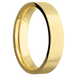 10K Yellow Gold + Satin Finish