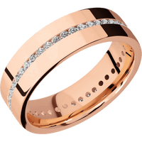 14K Rose Gold + Polish Finish