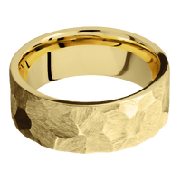 22K Yellow Gold + Rock Finish