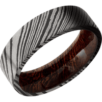 Damascus + Acid Finish + Sapele