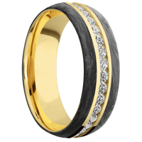 18K Yellow Gold + Polish Finish