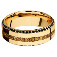 14K Yellow Gold + Polish , Polish Finish