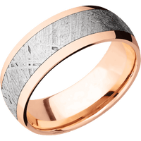 14K Rose Gold + Polish Finish