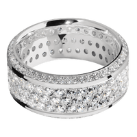 14K White Gold + Polish , Polish Finish