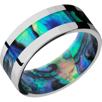 Cobalt Chrome + Polish Finish + Abalone