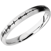 14K White Gold + Satin Finish