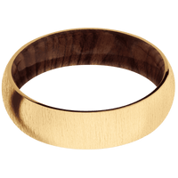 14K Yellow Gold + Crosssatin Finish + Sequoia